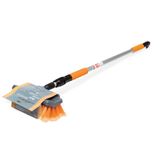 Швабра с насадкой для шланга, щеткой 25см и телескопической ручкой 120-200см