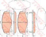 Колодки тормозные дисковые | перед |