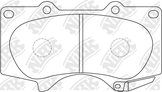 Колодки тормозные дисковые | перед |