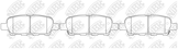 Колодки тормозные дисковые | перед/зад |
