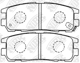 Колодки тормозные дисковые | зад |