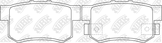 Колодки тормозные дисковые | перед/зад |