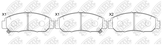 Колодки тормозные дисковые | перед |