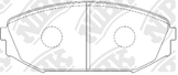 Колодки тормозные дисковые | перед |