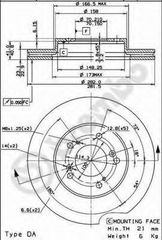 Диск тормозной Standard | перед |