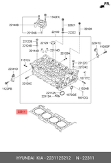 Прокладка головки блока цилиндров