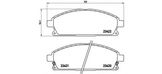 Колодки тормозные дисковые | перед |