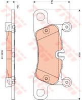 Колодки тормозные дисковые | зад |