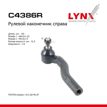 LYNXauto C4386R Наконечник рулевой тяги | прав | - 1