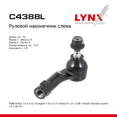 LYNXauto C4388L Наконечник рулевой тяги | лев | - 1
