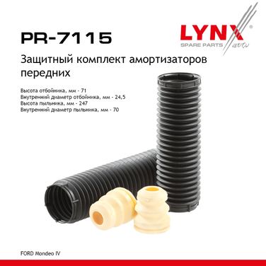 LYNXauto PR-7115 Комплект пыльников и отбойников | перед | - 1