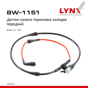 LYNXauto BW-1151 Датчик износа тормозных колодок | перед | - 1