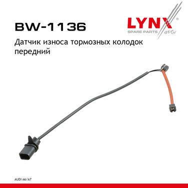 LYNXauto BW-1136 Датчик износа тормозных колодок | перед | - 1