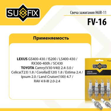 SUFIX FV-16 Свеча зажигания (Iridium) - 3