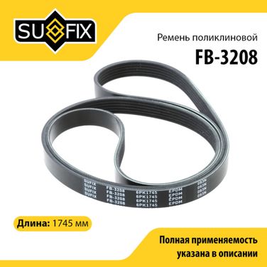 SUFIX FB-3208 Ремень поликлиновый 6pk1745 - 1