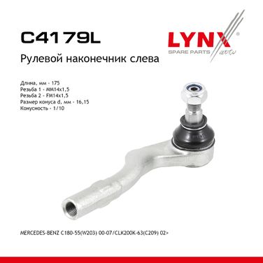 LYNXauto C4179L Наконечник рулевой тяги | перед лев | - 1