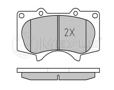 Meyle 025 240 2417/W Колодки тормозные дисковые | перед | - 2