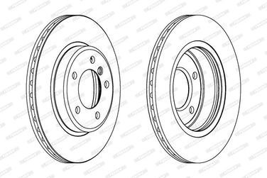 Ferodo DDF1066C Диск тормозной | перед | - 1