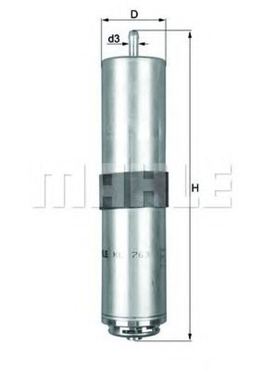 Knecht KL 763D Фильтр топливный - 1
