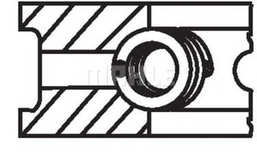 Mahle 022 02 V0 Колец поршневых комплект - 3