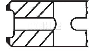 Mahle 205 43 N0 Колец поршневых комплект HCV - 1