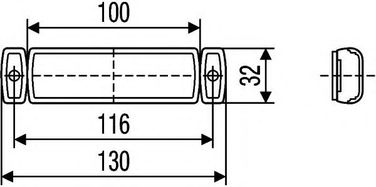 Hella 2TM 008 645-957 Габаритные огни | лев | - 3