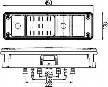 Hella 2VP 340 961-111 Фонарь задний krone левый прозрачное стекло - 2