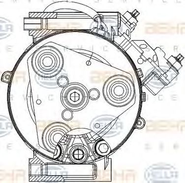 Hella 8FK 351 334-431 Компрессор, кондиционер - 2