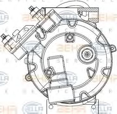 Hella 8FK 351 334-431 Компрессор, кондиционер - 3