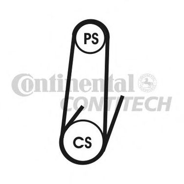 Contitech 4PK711 ELAST Ремень поликлиновый - 1
