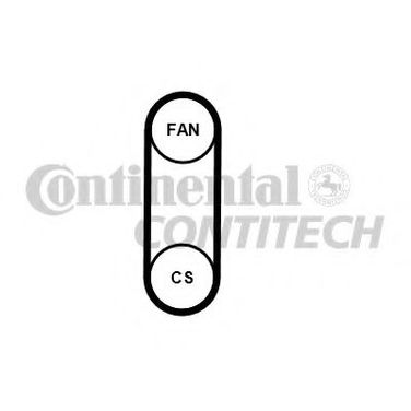 Contitech 4PK711 ELAST Ремень поликлиновый - 18