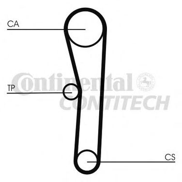 Contitech CT1008K1 Комплект ремня ГРМ - 18