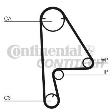 Contitech CT1082K1 Комплект ремня ГРМ - 1