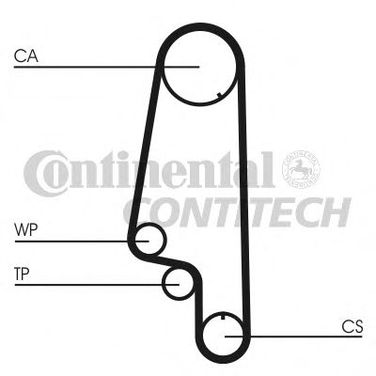 Contitech CT846WP3 Комплект ремня ГРМ + насос водяной - 1