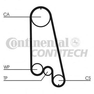 Contitech CT874WP1 Комплект ремня ГРМ + насос водяной - 1