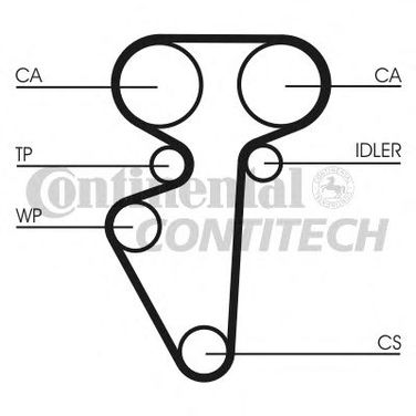 Contitech CT996K1 Комплект ремня ГРМ - 1