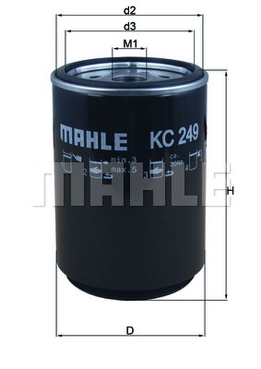 Knecht KC 249D Снят, замена KC 249d a Фильтр топливный - 2