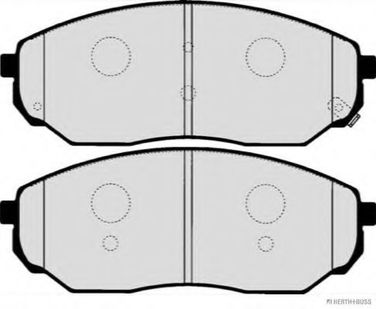Jakoparts J3600318 Колодки тормозные дисковые | перед | - 2