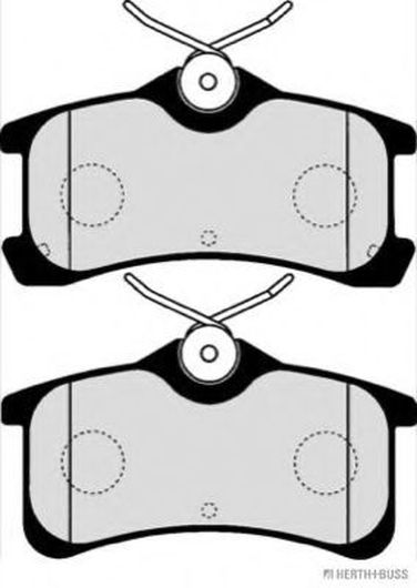 Jakoparts J3612026 Комплект тормозных колодок, дисковый тормоз - 2