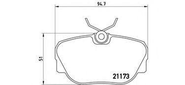 Brembo P 06 010 Колодки тормозные дисковые | перед | - 1