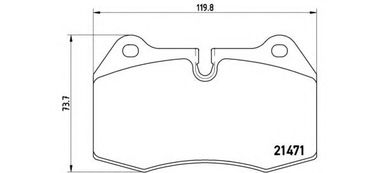 Brembo P 06 018 Колодки тормозные дисковые | перед | - 1