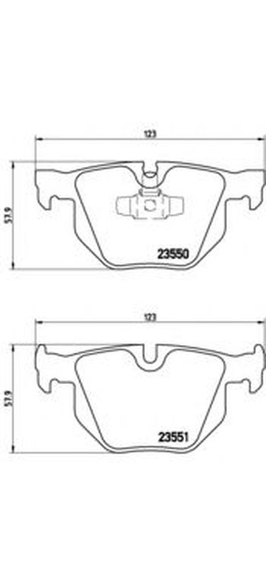 Brembo P 06 039 Колодки тормозные дисковые | зад | - 1