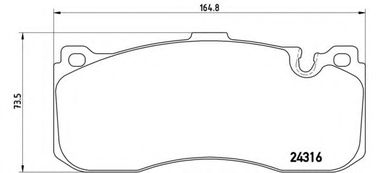 Brembo P 06 041 Колодки тормозные дисковые | перед | - 1