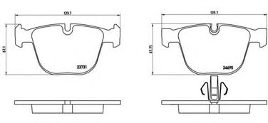 Brembo P 06 053 Колодки тормозные дисковые | зад | - 1