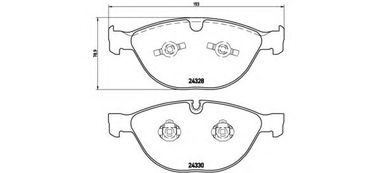 Brembo P 06 066 Колодки тормозные дисковые | перед | - 1