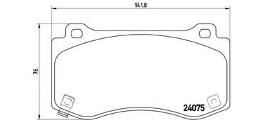 Brembo P 11 023 Колодки тормозные дисковые | перед | - 1