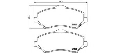 Brembo P 11 025 Колодки тормозные дисковые | перед | - 1
