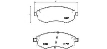 Brembo P 15 011 Колодки тормозные дисковые | перед | - 1