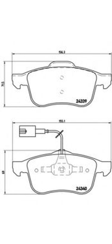 Brembo P 23 103 Колодки тормозные дисковые | перед | - 1