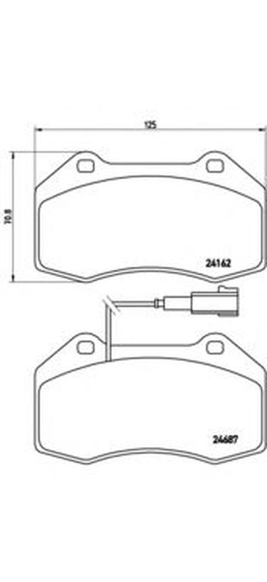 Brembo P 23 117 Колодки тормозные дисковые | перед | - 1